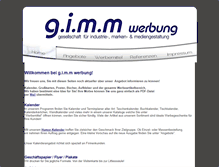 Tablet Screenshot of gimmwerbung.de